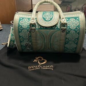 Teal and Cream Women’s Banda Bag New With Tags